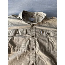 Carhartt Mens Relaxed Fit Short Sleeve Button Up Shirt XL Work Utility