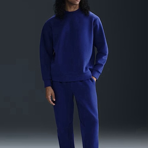 Nike Crewneck Size Medium Mens Blue 24.7 Impossibly Soft Fleece Dri Fit $110 - Picture 2 of 15