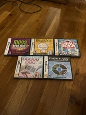 Lot Of 5 Nintendo DS Game Cases With Manuals No Games.