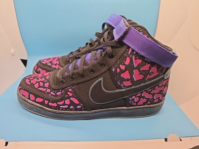 Nike Vandal Premium QS Area 72 Black Purple size 12 Geometric High Top Sneaker