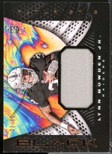 Lynn Bowden Jr. Card 2020 Panini Black Futuristic Rookie Jerseys Copper #32 . rookie card picture