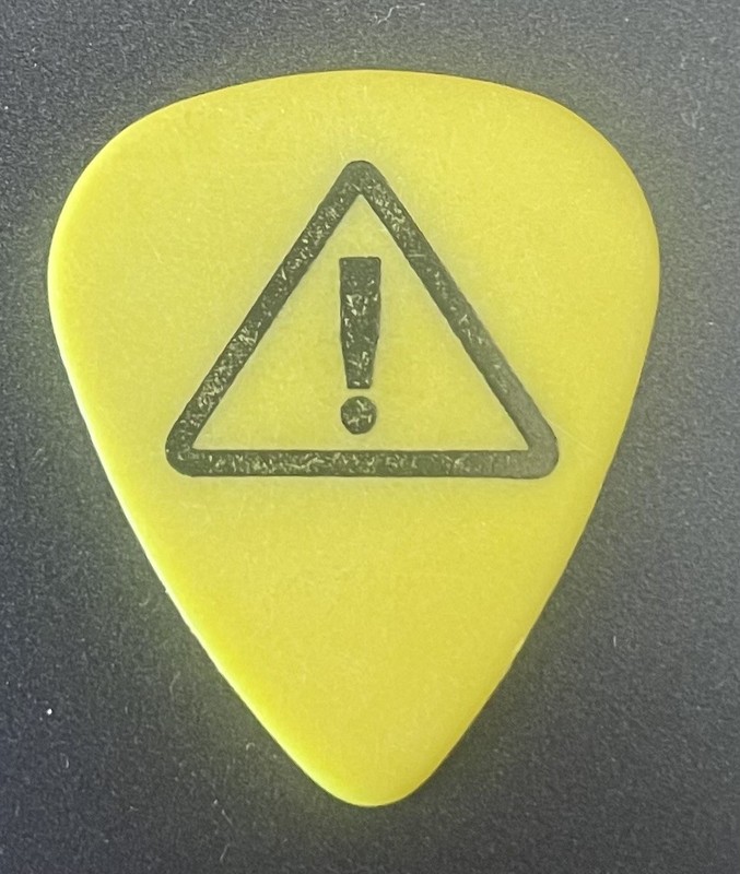 Green Day Warning Billie Joe Armstrong authentic guitar pick