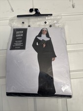 Amscan Adult Sister/Nun Costume 588 Adult Standard Halloween Cosplay Up To Sz12