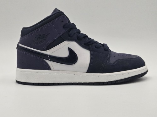 Nike Air Jordan 1 Mid..Obsidian Sanded Purple..554724-445..4y Youth Sneakers - Picture 6 of 10