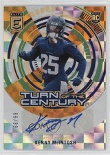 2023 Donruss Elite Turn of the Century Orange 66/99 Kenny McIntosh Auto 16wc