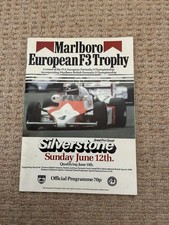 SILVERSTONE 12 Jun 1983 Marlboro European F3 Trophy Official Programme & Ticket