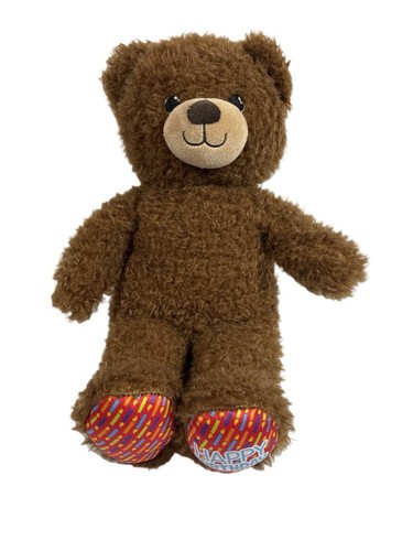 Build A Bear Happy Birthday Teddy Kerze rosa Füße Plüschtier Stofftier Spielzeug BAB - Bild 8 von 8