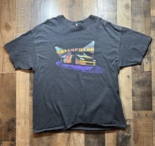 Vintage Caterpillar CAT Racing Shirt Mens XL NASCAR Silhouette No Tag