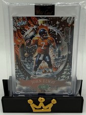 John Elway Wild Card SPLAT Globo de Nieve Coincidencia de Colores Verdadero 1/1 - Denver Broncos