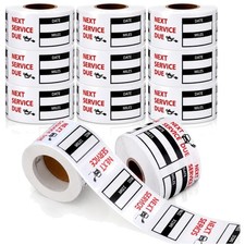 Self-Adhesive Oil Change Stickers - 3000 Count