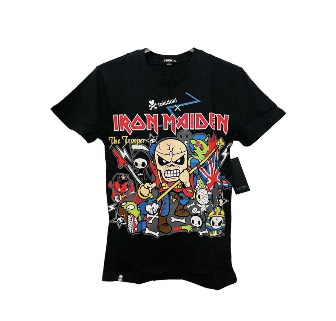 Iron Maiden Tokidoki The Trooper Hombre’s M Camisa Adios Zombie Unicorno Camiseta Top Nueva con Etiquetas