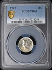 1942 10C Mercury Dime PCGS PR66