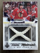 2015-16 SP Game Used Stanley Cup Finals Used Net Cord Duncan Keith Gm 6 - 06/25