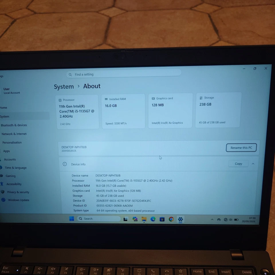 Lenovo ThinkPad L14 G2 · i5-1135G7 · 16GB · 256GB, photo 2 of 5