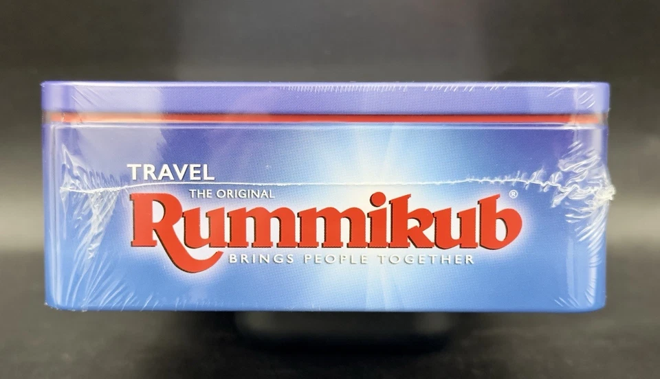 Original Rummikub Travel Tile Game Metal Tin Version Goliath 2021 SEALED - Image 4 of 4