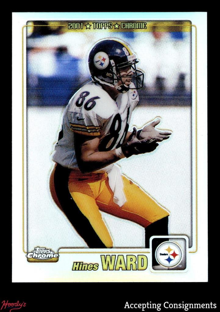 2001 Topps Chrome Refractor #6 Hines Ward 562/999 STEELERS