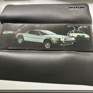 De Lorean information booklet in original leatherette cover