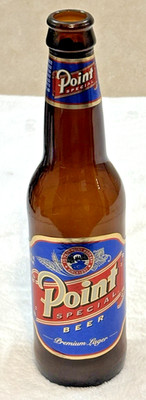 1990's Paper Label-Stevens Point Brew -Wisconsin-12 oz-Amber Glass Beer Bottle