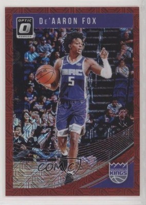 2018-19 Panini Donruss Optic Choice Red Prizm 46/88 De'Aaron Fox #51 1u6