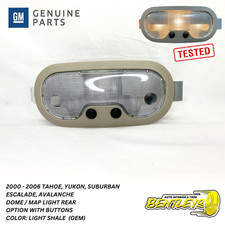 2000 - 2006 Tahoe Yukon Suburban Escalade Overhead Rear Dome Map Light Shale Oem 2000 - 2006 Tahoe Yukon Suburban Escalade Overhead Rear Dome Map Light Shale Oem