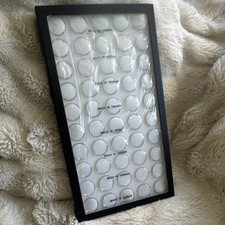 Coin Display Storage Box with 50 Quarter Sized Inserts and Compartments New