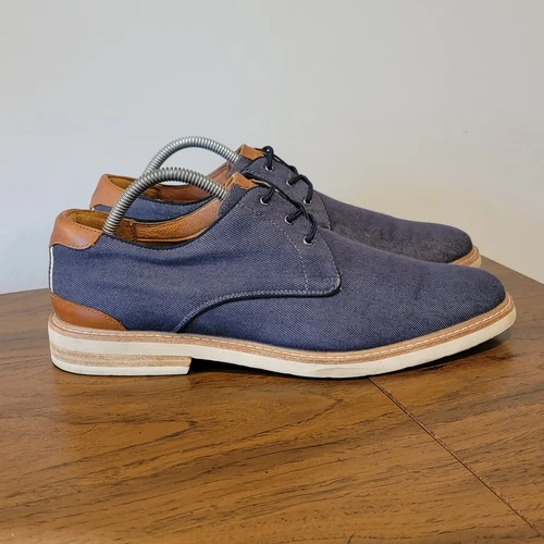 Florsheim Highland Blue Oxford Dress Shoes Mens Size 9 M Plain Toe Lace Up