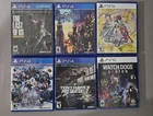 Playstation 4 & Ps5 Lot of 6 games with cases & some books (Playstation 5 & PS4)
