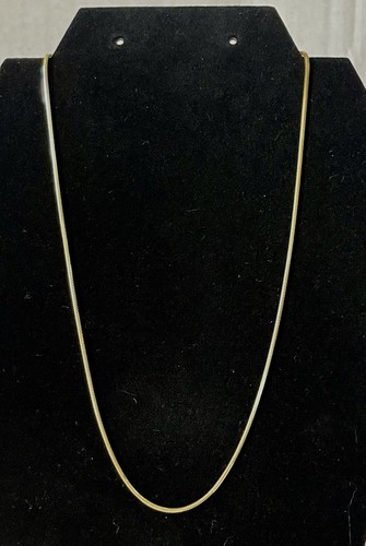 Collar Cadena Serpiente Oro Amarillo 14K 1.6 mm Ancho, 18" Largo, 5.2 Gramos.Sin Reserva - Imagen 2 de 9