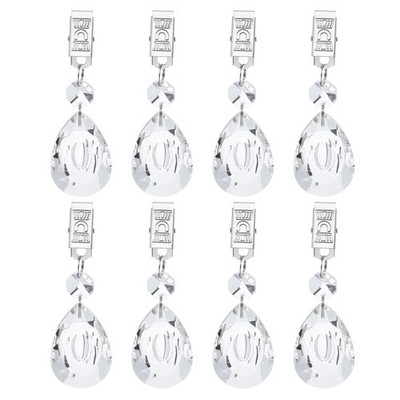 8Pcs Tablecloth Weights Teardrop Shape Curtain Weight 100 x 31.5mm