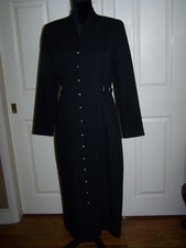 VIRGO 6 Dark Gray/Black Business Dressy Tailored Dress Unlined