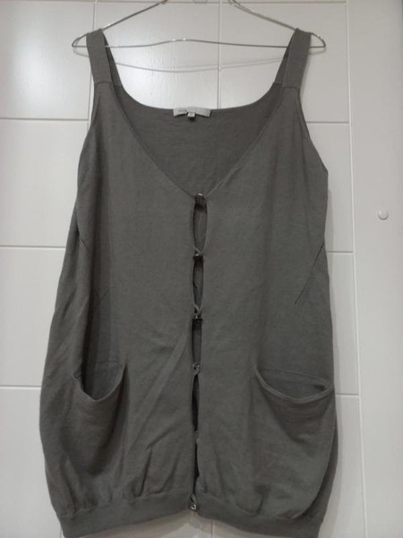 Women Maje Vest Beige Cotton 36 / S / 44
