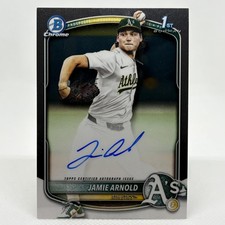 2025 Bowman Draft #CPA-JA Jamie Arnold Chrome Prospect Autographs 1st