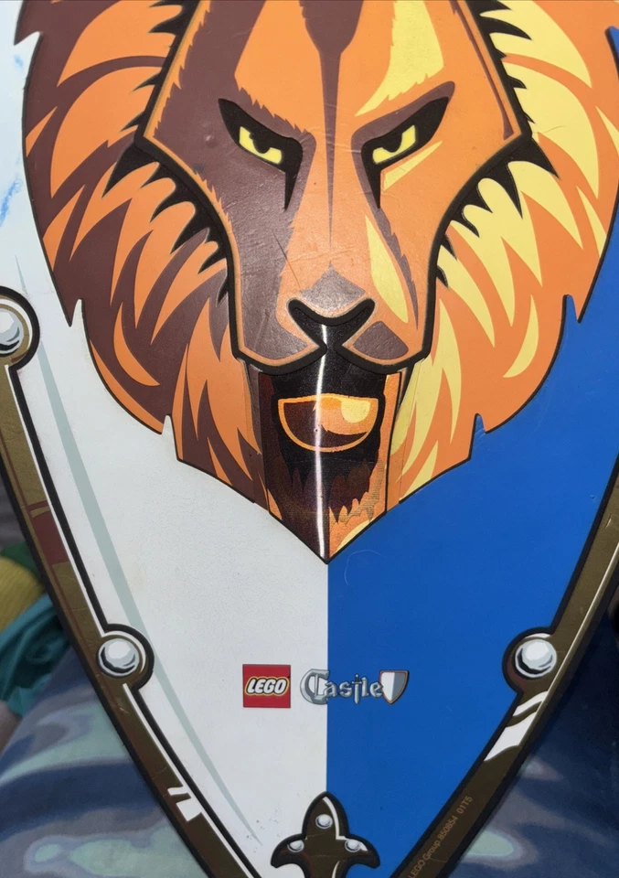 Legoland Lego Castle Lion Foam Shield Lion W Crown 2009 Halloween Costume 20”x10 - Image 2 of 4