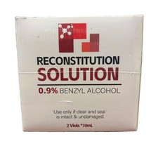 Reconstitution Solution 2 30ml Vials 60ml Total 0.9 BENZYL ALCOHOL EXP 2029