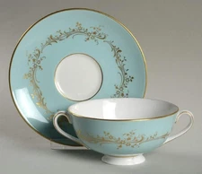Royal Doulton Melrose Cream Soup Bowl & Cup Saucer 10455028