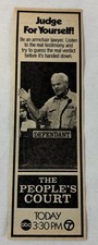 1981 KABC tv ad ~ THE PEOPLE'S COURT judge for yourself