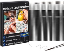 30 Pcs Fine Detail Paint Brushes – Ultra-Thin Miniature Painting Brush Set