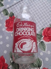 Cadburys Drinking Chocolate Unigate Vintage Milk Bottle 1 Pint Advertising Glass