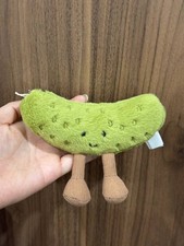 Jellycat Amuseables Green Pickle Plush Keychain Bag Charm Cute Gift NWT