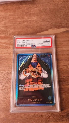 One Piece Card Crocodile ST03-001 PSA 10 Japanese