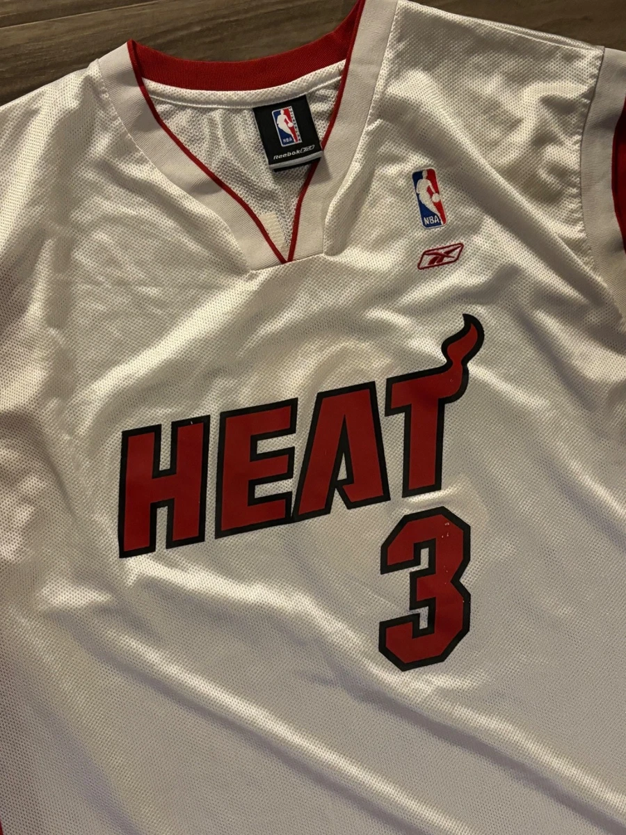 稀少 NBA Reebok ユニフォーム HEAT ウェイド Wade 2XL Reebok Dwyane Wade Size 2XL NBA Fan Apparel & Souvenirs for sale