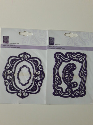 2x Stanzschablonen ''Ornamente'' NEU Prägeschablone cArt-us  Scrapbooking