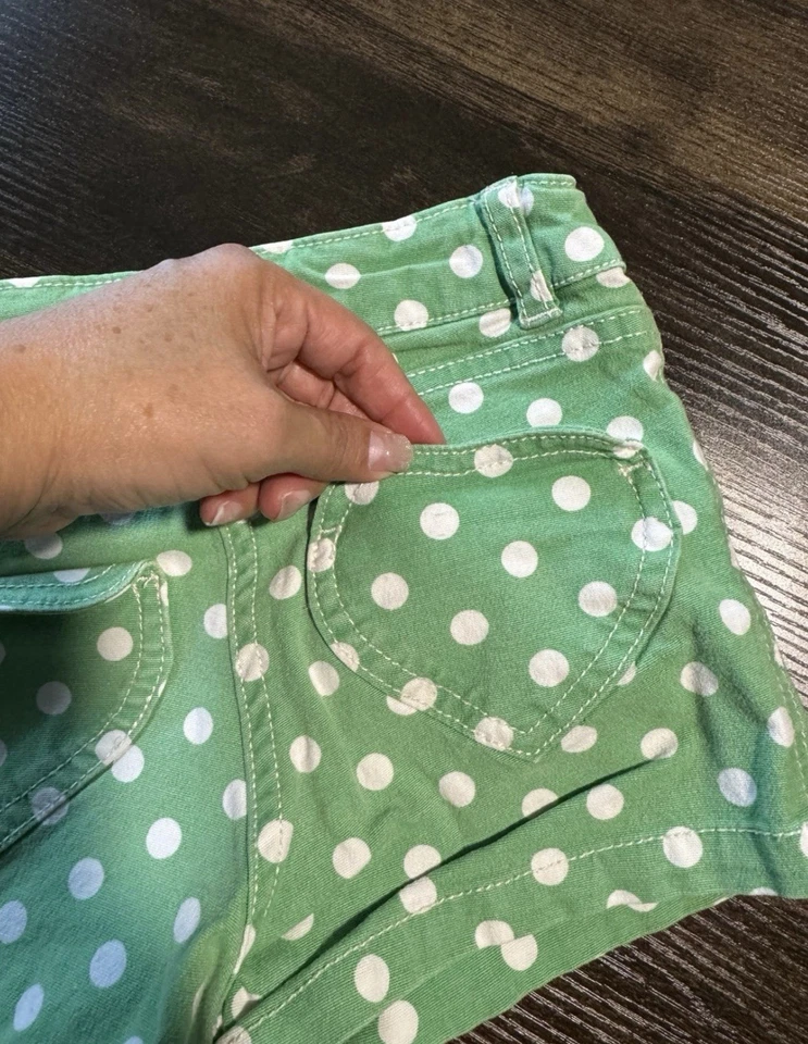 Mini Boden Polka Dot Heart Pockets Size 4 - Image 3 of 3