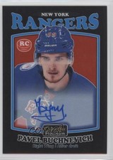 2016-17 O-Pee-Chee Platinum Retro Black Rainbow Pavel Buchnevich #R-84 Auto 7o1