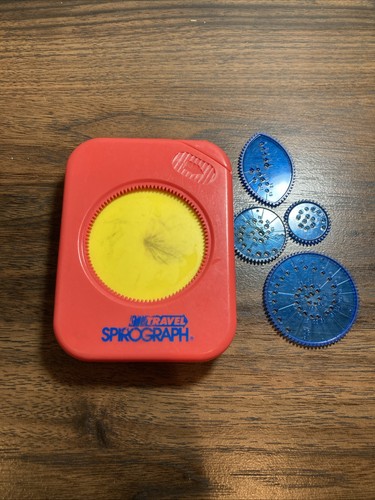 Vintage 1988 Travel SPIROGRAPH  Kenner 4 Disks