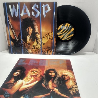 WASP - Inside The Electric Circus LP Vinyl 1986 W/POSTER 1ST Press   EX / VG+