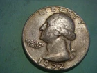 1952 P Washington Quarter in Album Filling cond actual coin in pic