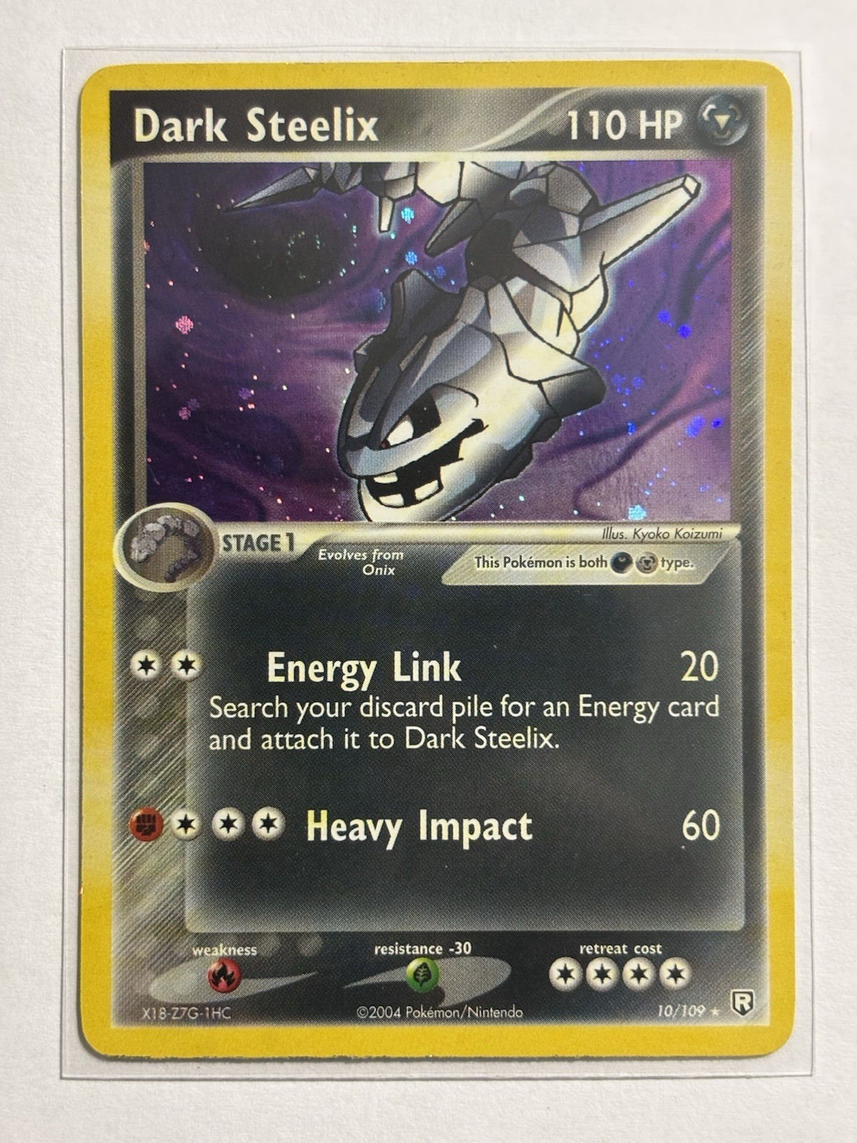 Dark Steelix 10/109 - Team Rocket Returns Holo Rare Pokemon TCG