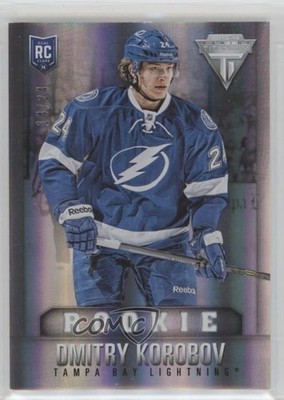 2013 Rookie Anthology Titanium Update Jersey Number 14/24 Dmitry Korobov RC 2d8