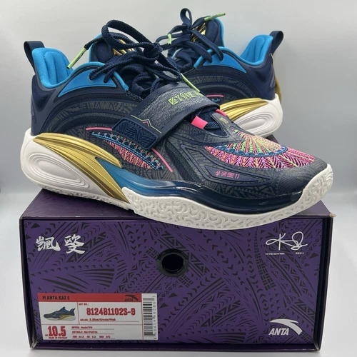 Anta Kai 1 "Playoffs" Navy Basketball Shoes - Men's 10.5
